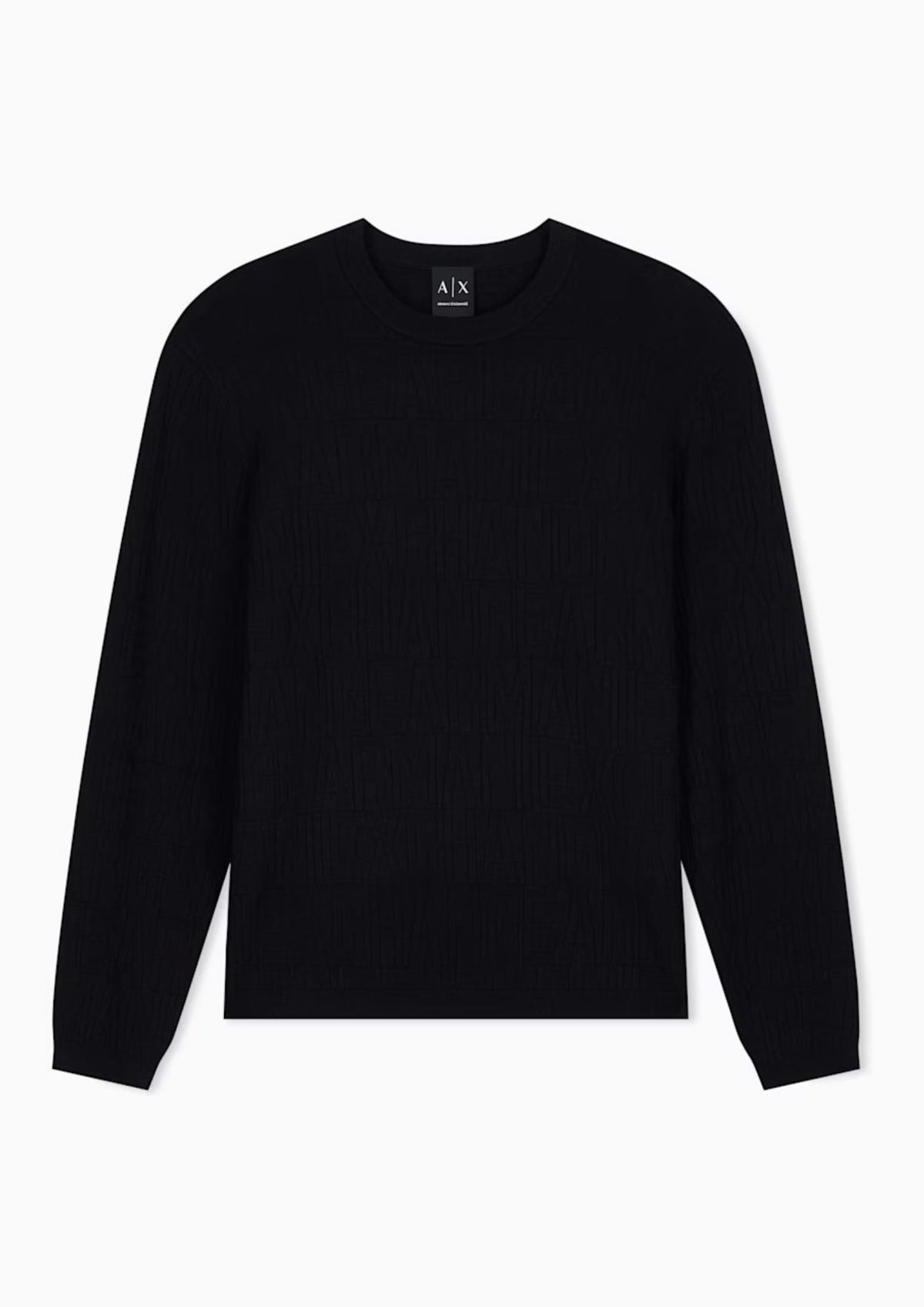 Pullover vestibilità regular in misto viscosa Nero XM002986 AF10454 UC001 ARMANI EXCHANGE 