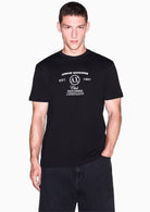T-shirt vestibilità regular in jersey di cotone Nera XM003067 AF10358 UC001 ARMANI EXCHANGE 