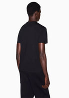 T-shirt slim Black and Gold in cotone con logo Nera XM003114 AF10356 UC001 ARMANI EXCHANGE 