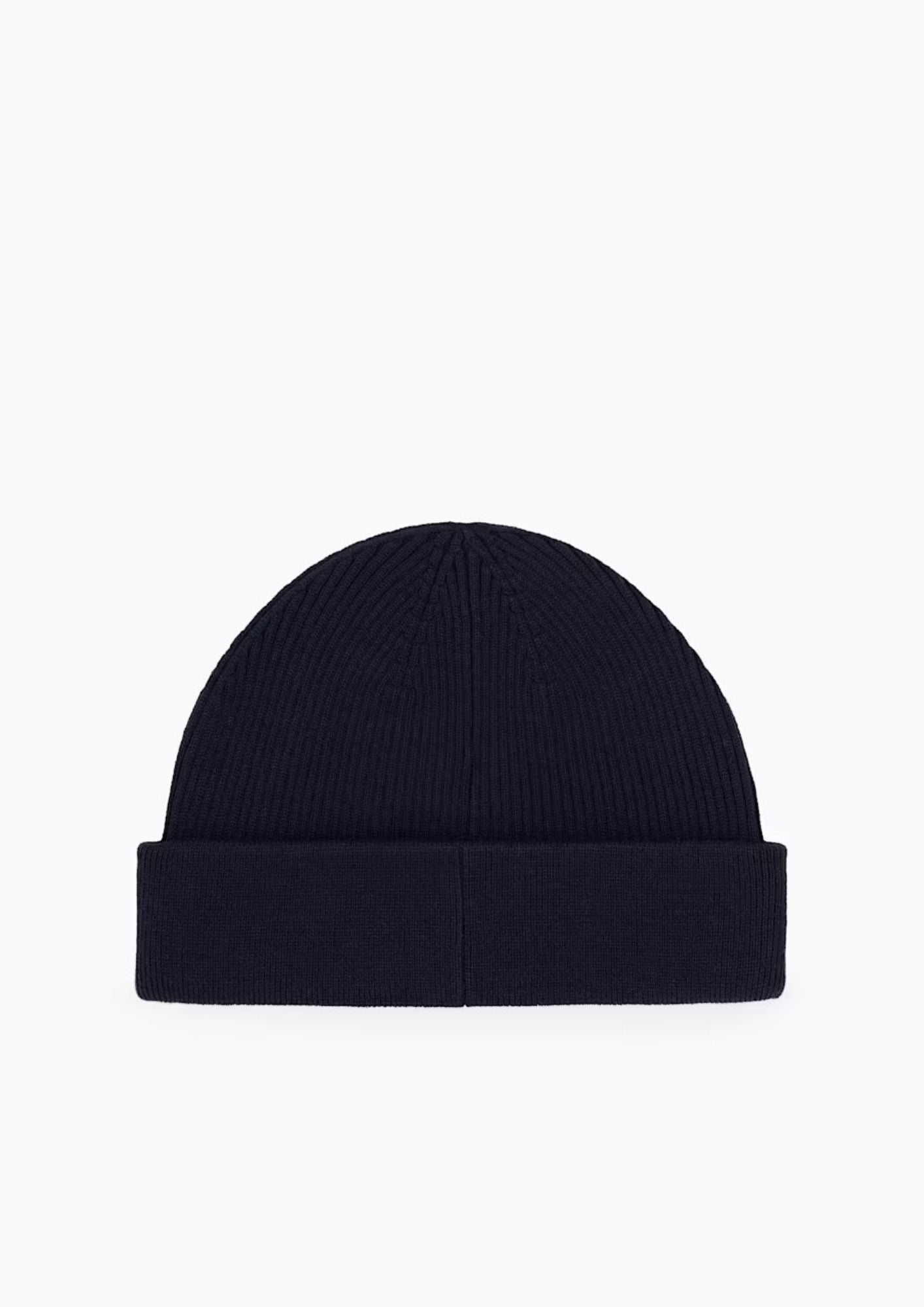 Berretto a coste in misto lana e cotone con risvolto Deep Navy XM003124 AF10348 UB101 ARMANI EXCHANGE 