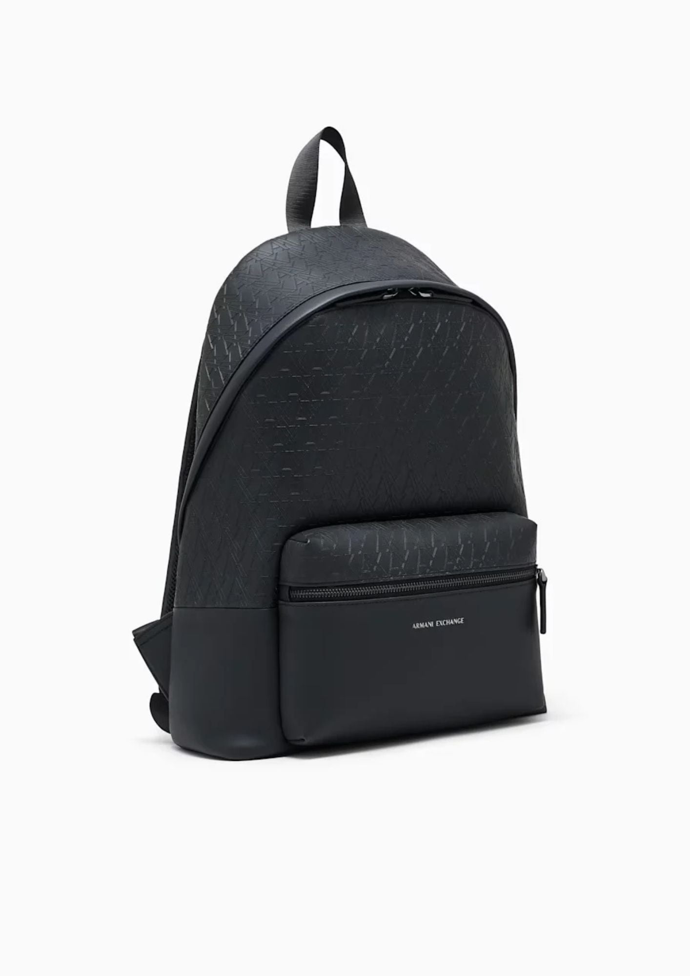 Zaino con motivo logo in rilievo e tasca frontale Nero XM003161 AF26662 UC001 ARMANI EXCHANGE 
