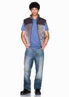 Gilet Crossover con zip e collo alto Grigio e Nero XM003320 AF27108 M8432 ARMANI EXCHANGE 