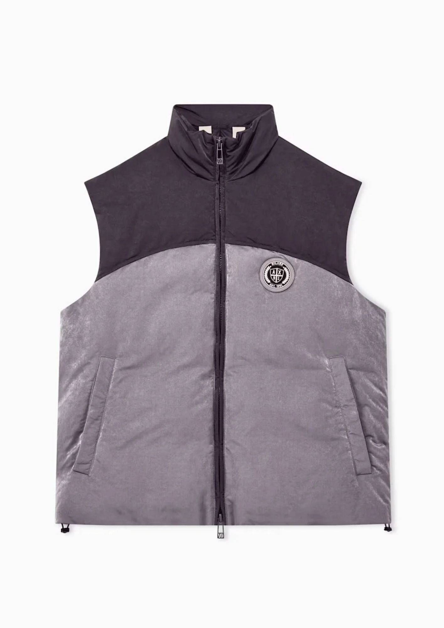 Gilet Crossover con zip e collo alto Grigio e Nero XM003320 AF27108 M8432 ARMANI EXCHANGE 