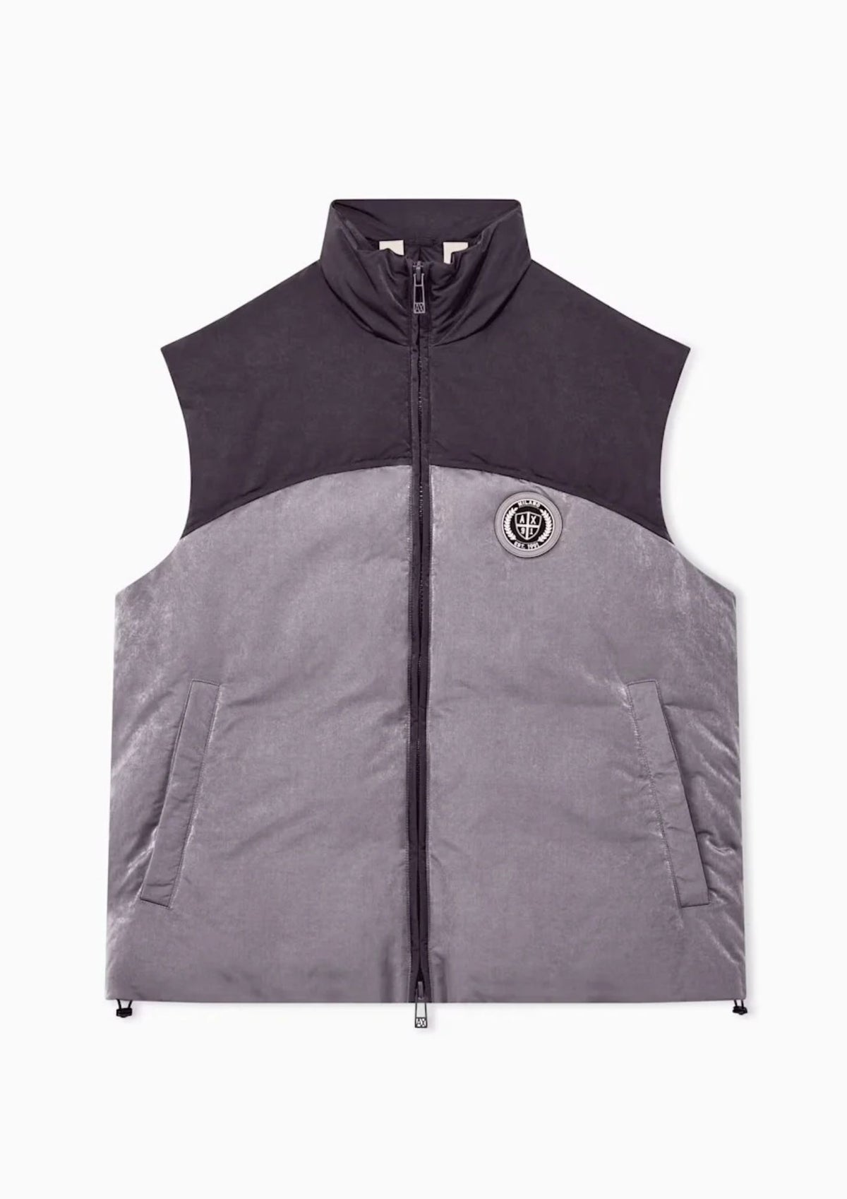Gilet Crossover con zip e collo alto Grigio e Nero XM003320 AF27108 M8432 ARMANI EXCHANGE 