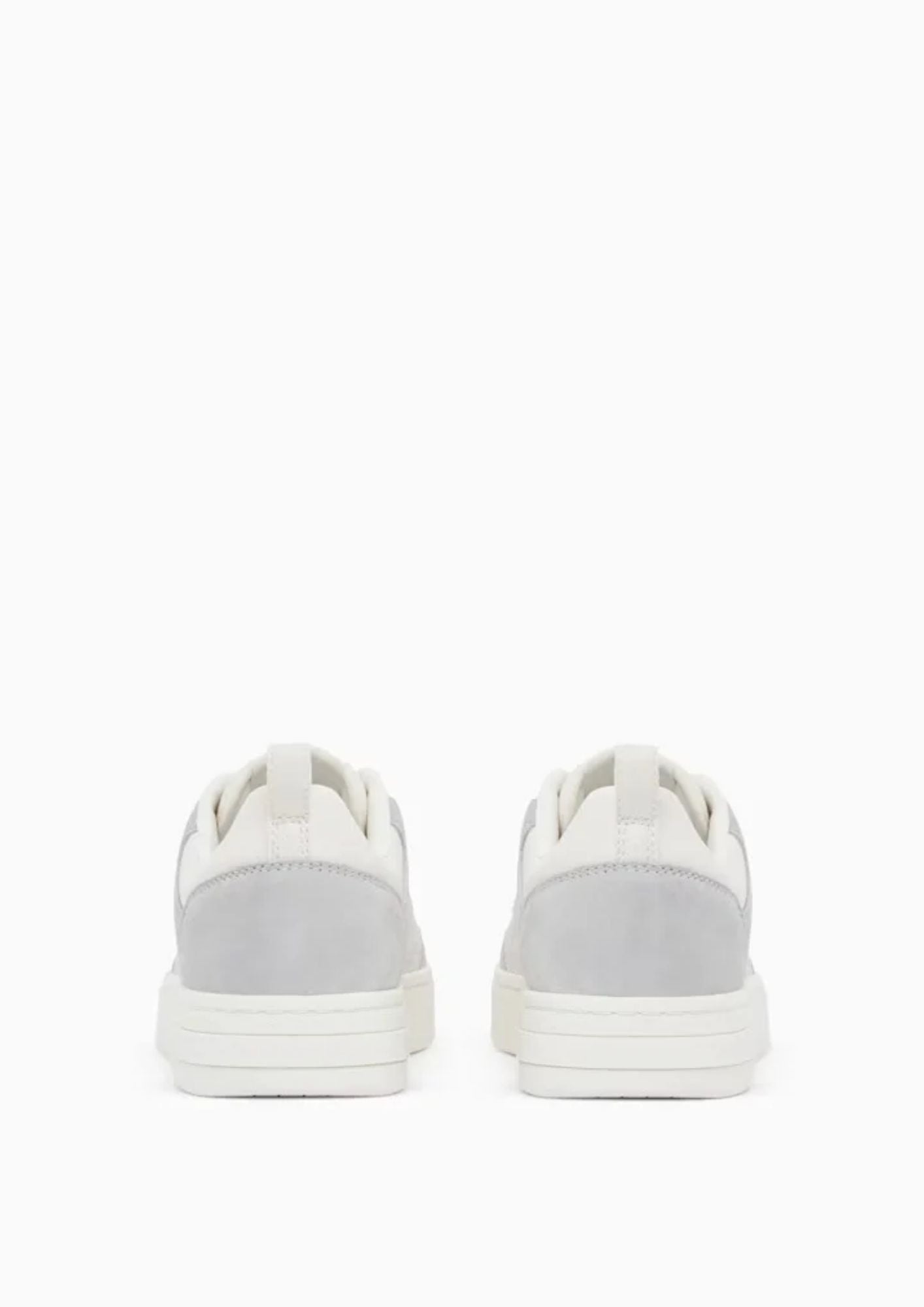Sneakers in pelle con inserti in camoscio e motivo logo Bianche XM003388 AF27475 U0003 ARMANI EXCHANGE 