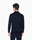 Polo in maglia Crossover in lyocell e lana Blu Navy XM003569 AF28778 UB101 ARMANI EXCHANGE 