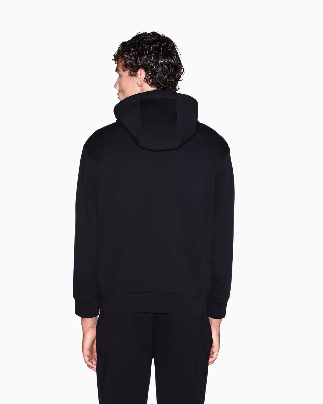 Felpa cotone regular Nero XM003876 AF20150 UC001 ARMANI EXCHANGE 