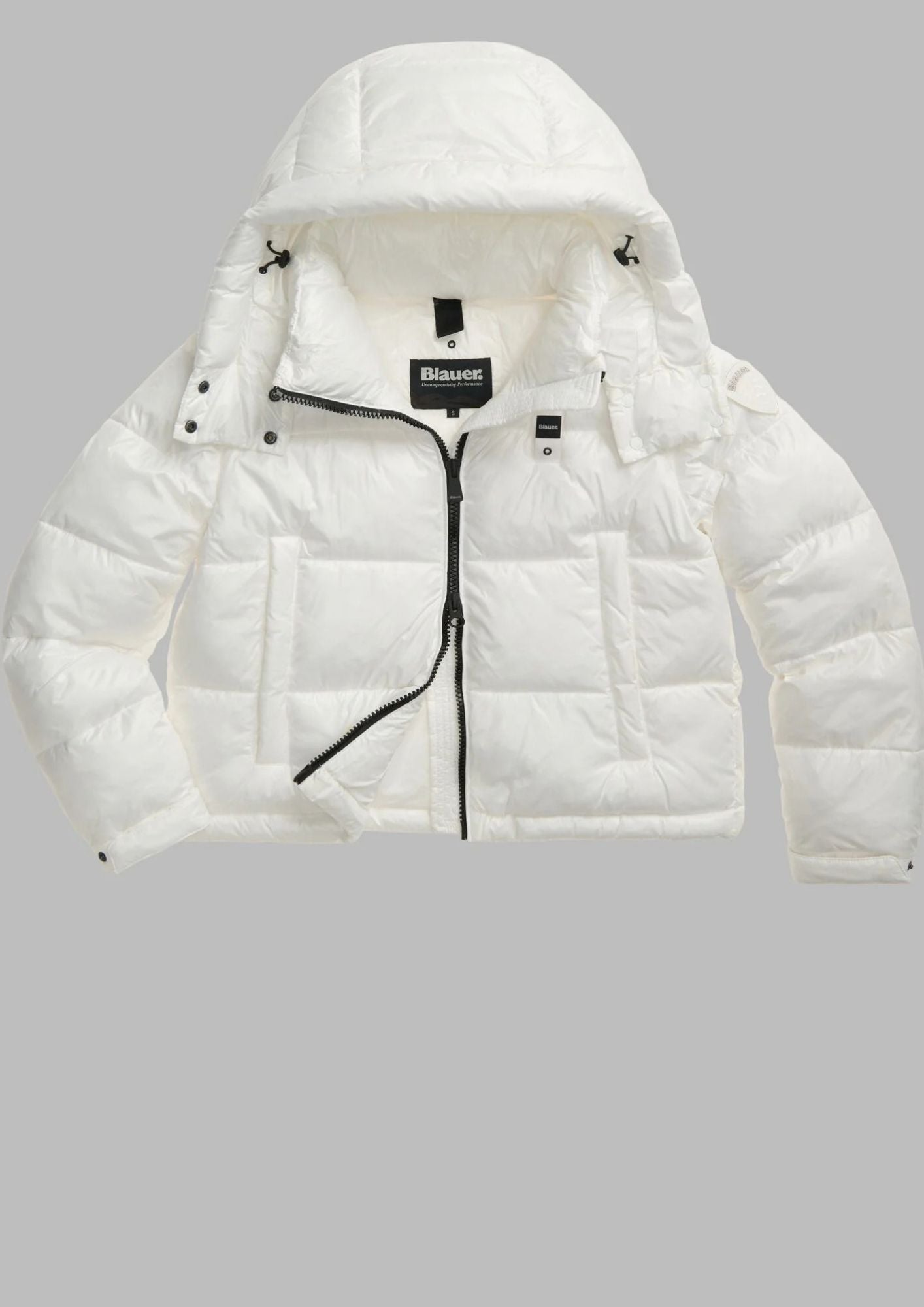 Giubbino Corto Imobbito in Ovatta Termica Gloria Bianco Ottico BLDC02071 6648 100BI BLAUER 