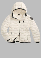 GIubbino Corto Imbottito Piuma Camelia Bianco Ottico BLDC03033 6047 100BI BLAUER 