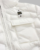 Giubbino Corto Imbottito Ovatta Termica Bryant Bianco Ottico Interno Beige BLUC02053 5958 100EI BLAUER 