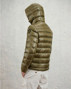 Giubbino Corto Imbottito Ovatta Termica Adams Oliva Scuro Int. Grigio Nebbia BLUC02054 5958 659EB BLAUER 