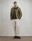 Giubbino Corto Imbottito Ovatta Termica Adams Oliva Scuro Int. Grigio Nebbia BLUC02054 5958 659EB BLAUER 