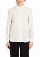 Camicia Donna con Colletto Classico Bianco Latte<BR/><BR/> 5032R003196N 11 DIANA GALLESI 