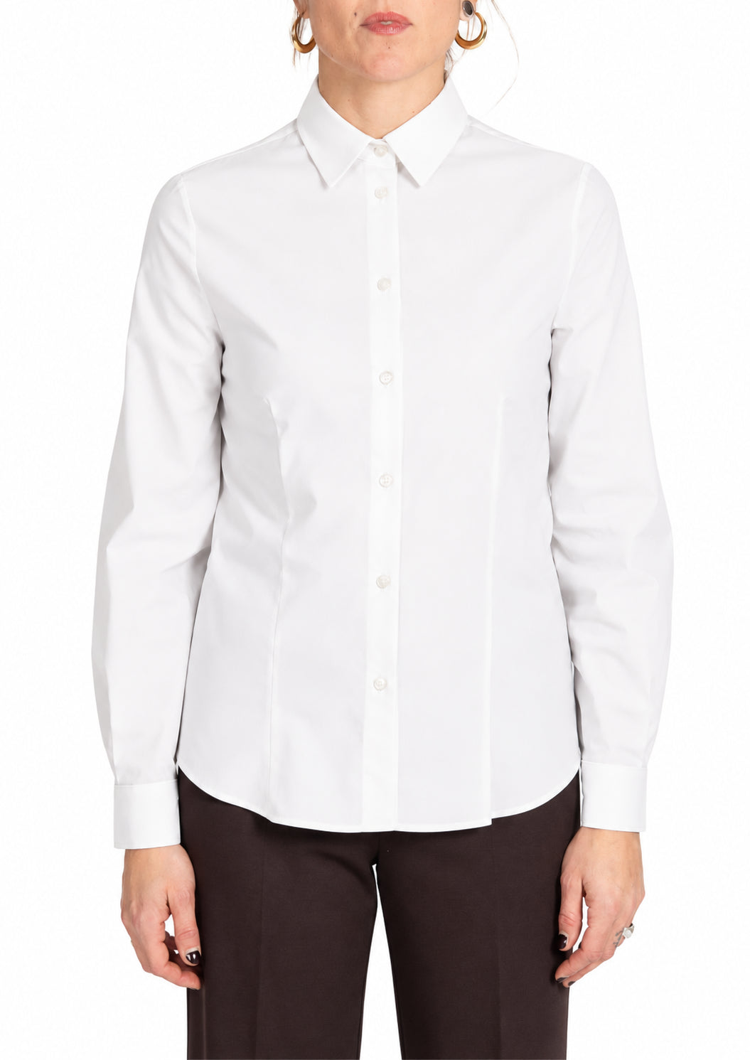 Camicia Donna Bianca a Maniche Lunghe Bianca 5233R003044N 1 DIANA GALLESI 