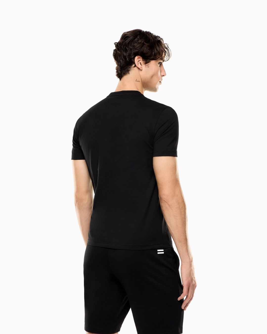 T-shirt Core Identity slim fit in cotone con maxi logo Nero 7M001412 AF22264 UC001 EA7 EMPORIO ARMANI 