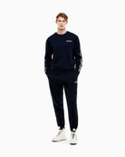 Felpa Logo Series regular in jersey Blu Navy 7M002195 AF10377 UB102 EA7 EMPORIO ARMANI 