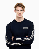 Felpa Logo Series regular in jersey Blu Navy 7M002195 AF10377 UB102 EA7 EMPORIO ARMANI 