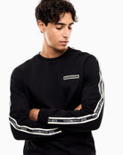 Felpa Logo Series regular in jersey Nero 7M002195 AF10377 UC001 EA7 EMPORIO ARMANI 