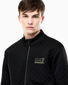Felpa Premium Label fullzip in jersey con dettagli in maglia Nero 7M002246 AF26241 UC001 EA7 EMPORIO ARMANI 