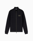 Felpa Premium Label fullzip in jersey con dettagli in maglia Nero 7M002246 AF26241 UC001 EA7 EMPORIO ARMANI 