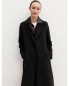 Cappotto lungo in double Grigio Scuro Melange 2625016031200 011 EMME MARELLA 