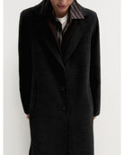 Cappotto lungo in double Grigio Scuro Melange 2625016031200 011 EMME MARELLA 