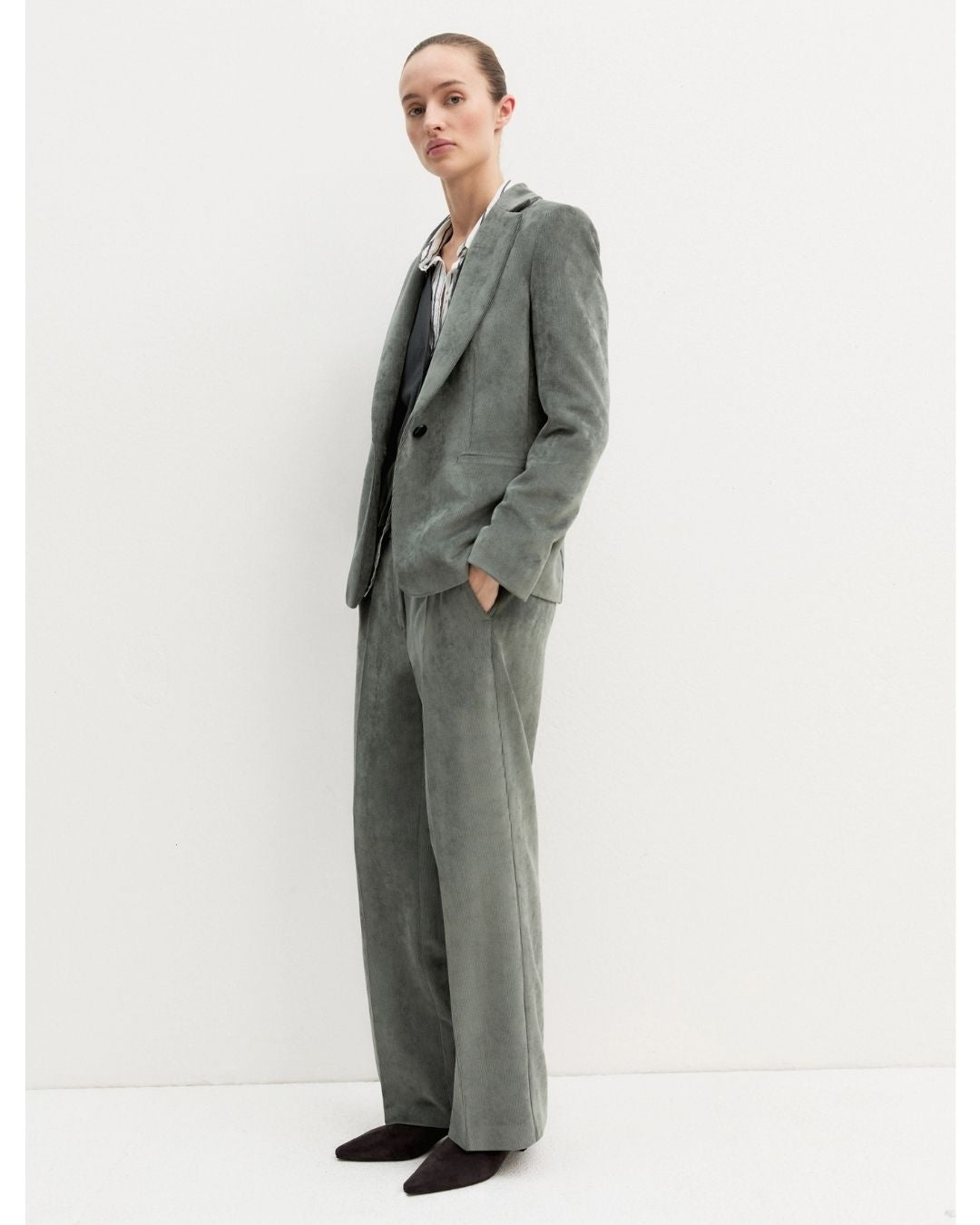 Blazer in velluto Sottobosco 2625046011200 004 EMME MARELLA 