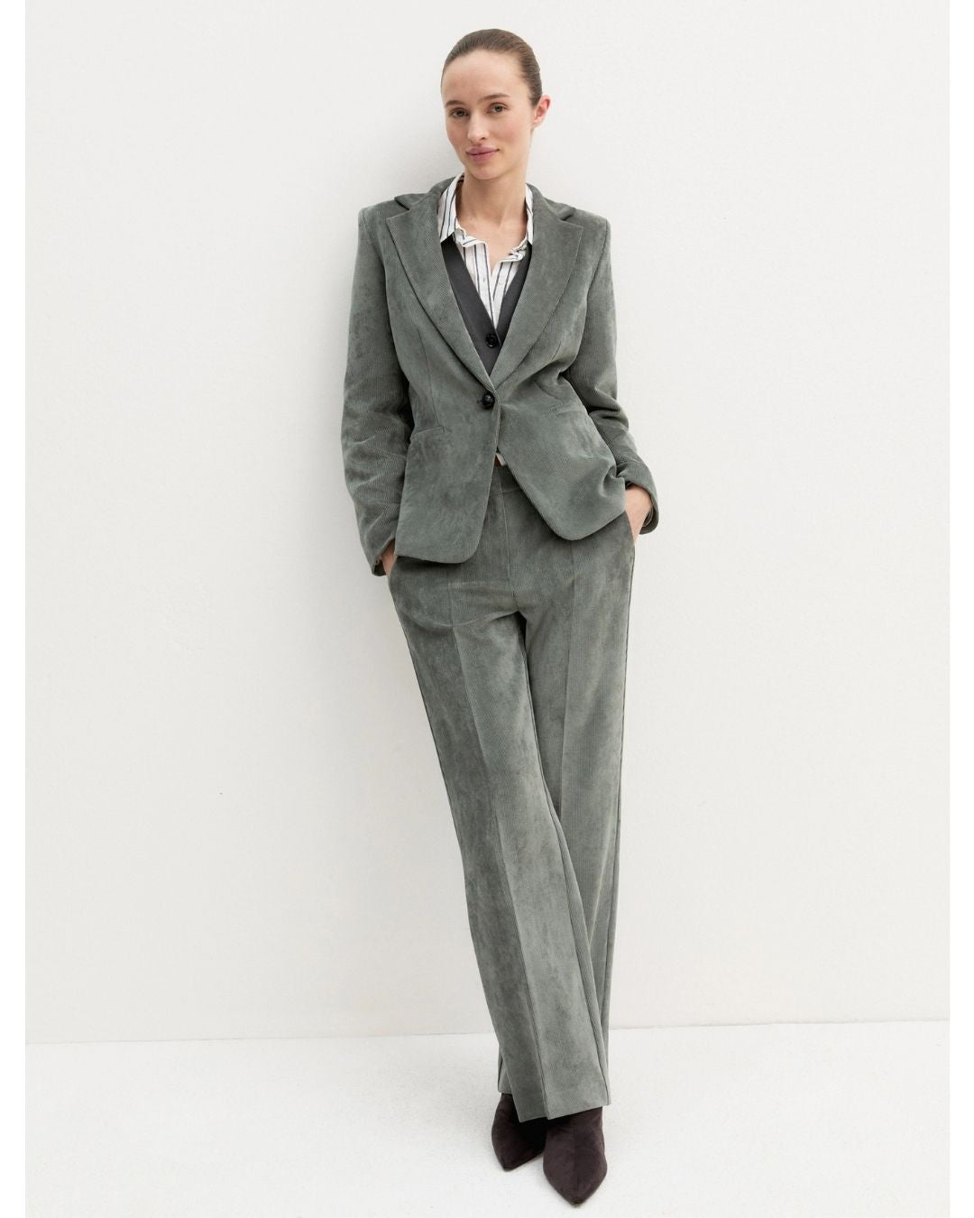 Blazer in velluto Sottobosco 2625046011200 004 EMME MARELLA 