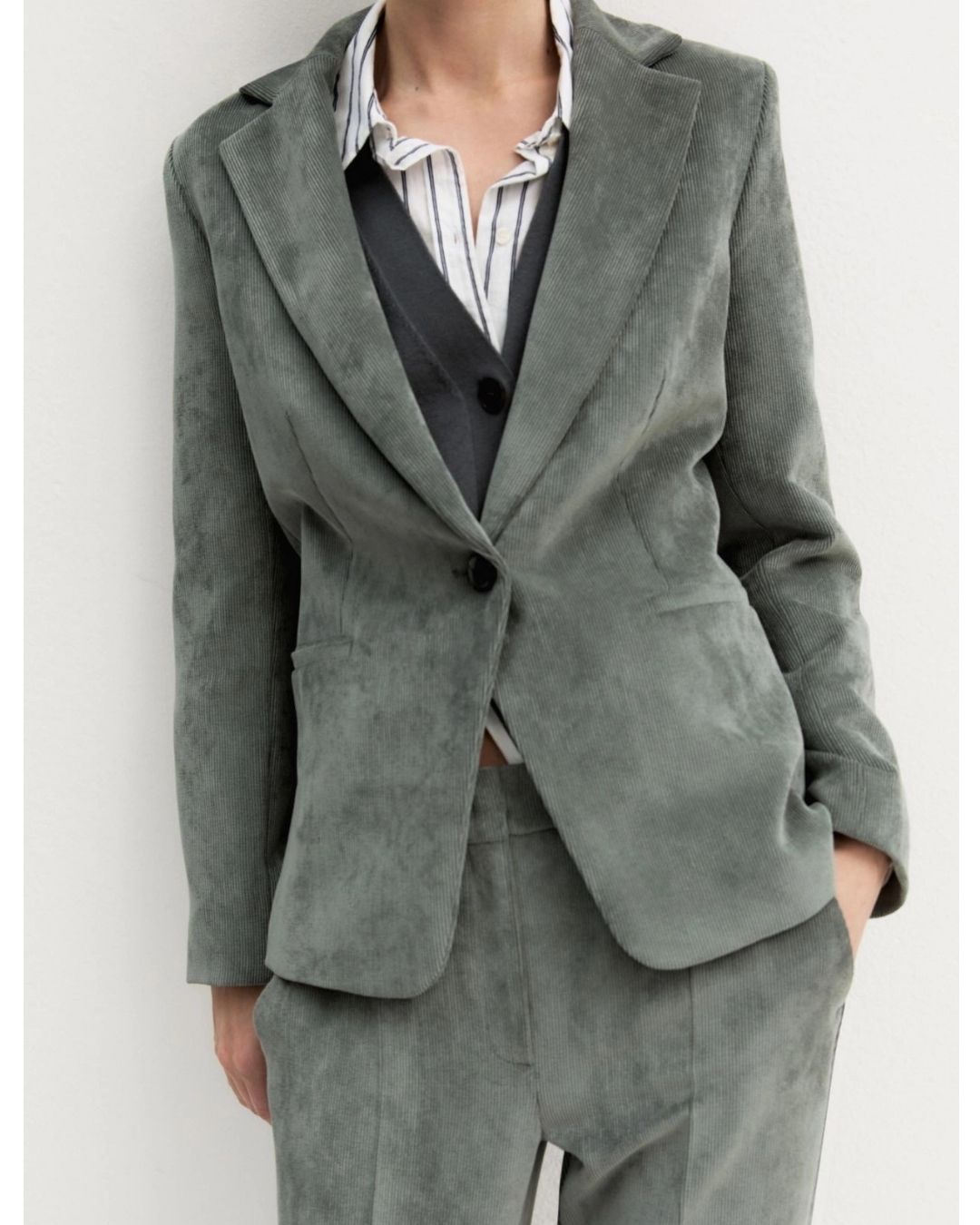 Blazer in velluto Sottobosco 2625046011200 004 EMME MARELLA 