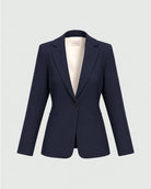Blazer semiaderente in twill stretch Blu Navy 2625046131200 005 EMME MARELLA 