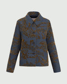 Giacca in denim jacquard delavé Emmghiera Blue Jeans 2625046141200 001 EMME MARELLA 