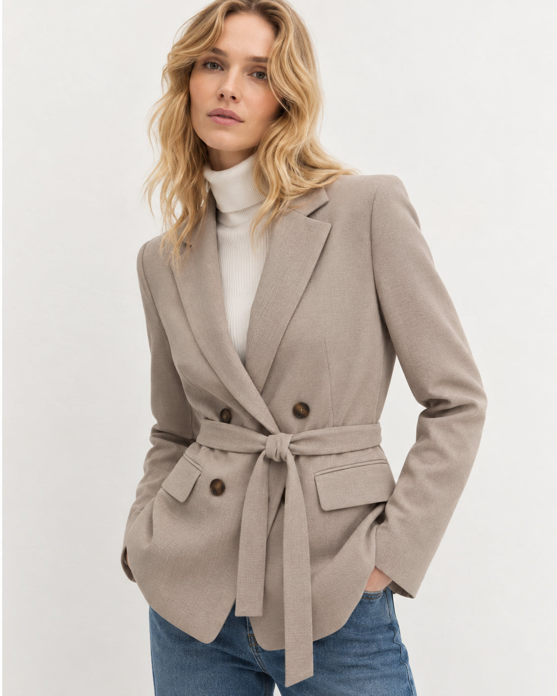 Emme Marella Giacca Donna Emmfata Ecru 2625046151200 004 EMME MARELLA 