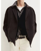 Giacca svasata in double Testa di moro 2625086011200 008 EMME MARELLA 