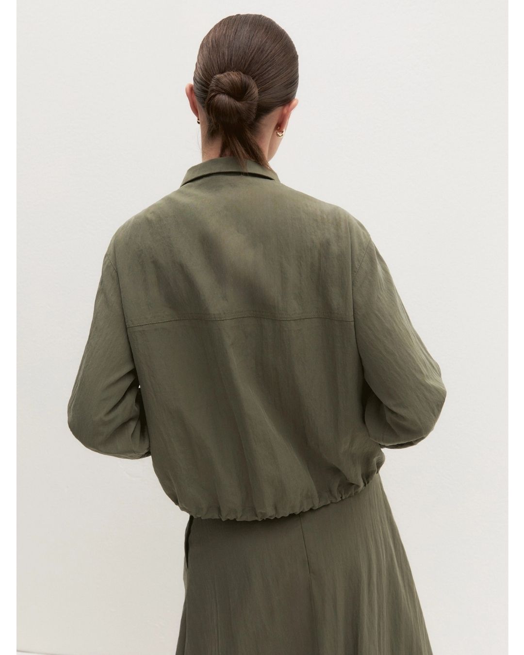 Bomber fluido Kaki 2625086014200 002 EMME MARELLA 