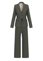 Emme Marella Tailleur Donna Emmvoliera Verde Sottobosco 2625096051200 002 EMME MARELLA 