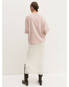 Gonna pencil in tulle ricamato Bianco lana 2625106014200 001 EMME MARELLA 