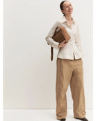 Camicia in popeline con taglio in vita Emmode Bianco lana 2625116014200 001 EMME MARELLA 