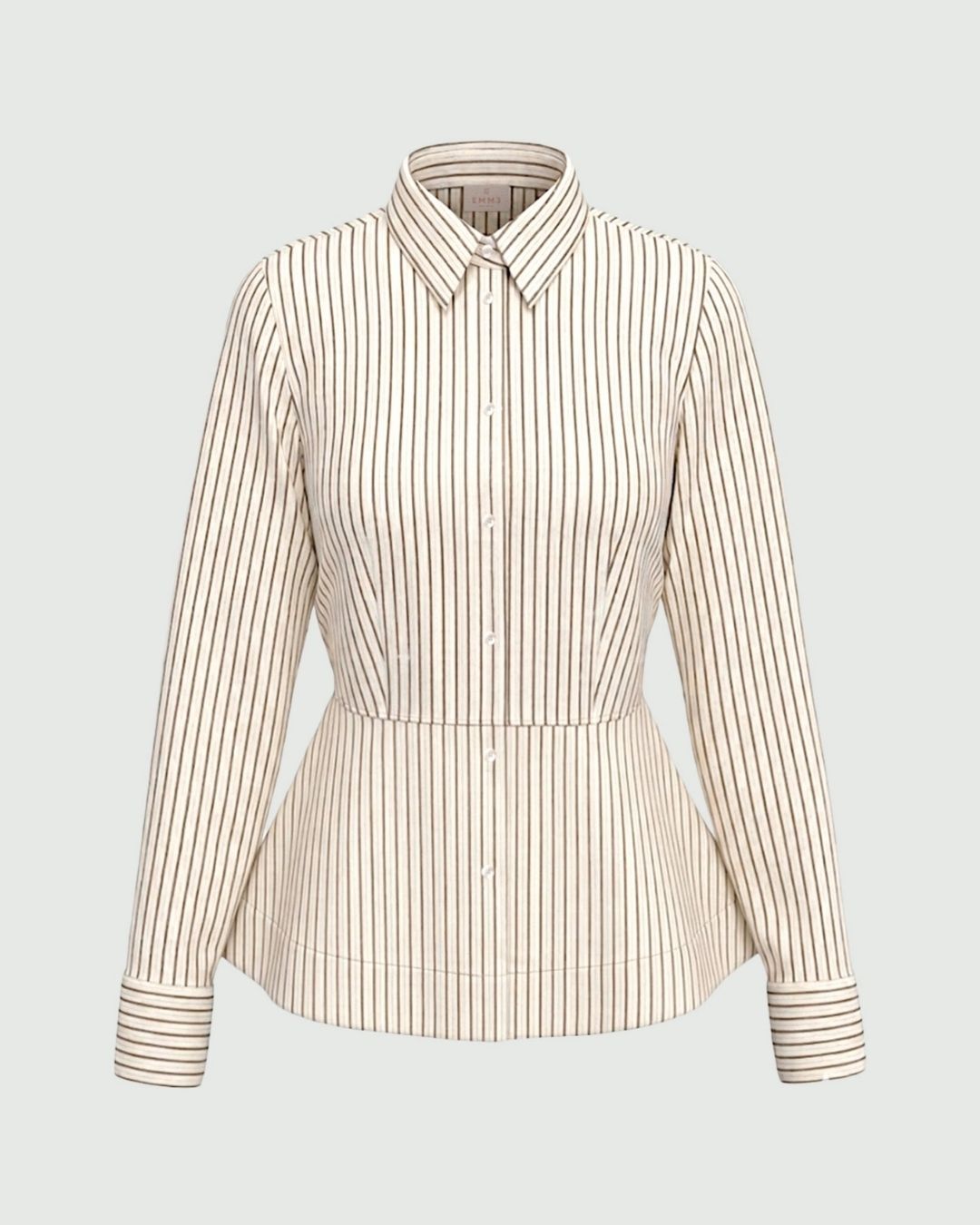 Camicia in popeline con taglio in vita Bianco lana 2625116014200 001 EMME MARELLA 