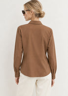 Emme Marella Camicia Donna Emmscalata Cognac 2625116071200 001 EMME MARELLA 