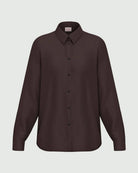 Camicia in raso stretch Testa di moro 2625116081200 011 EMME MARELLA 