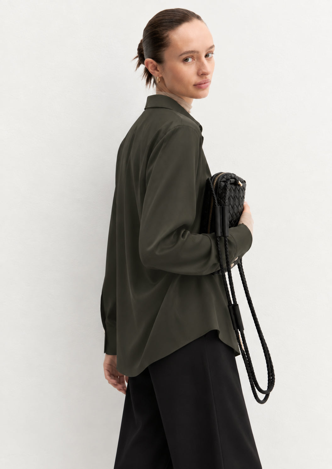 Emme Marella Camicia Donna Emmscalata Verde sottobosco 2625116081200 013 EMME MARELLA 