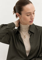 Emme Marella Camicia Donna Emmscalata Verde sottobosco 2625116081200 013 EMME MARELLA 