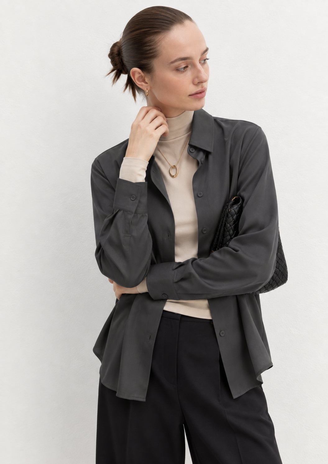 Emme Marella Camicia Donna Emmscalata Grigio Ardesia 2625116081200 015 EMME MARELLA 