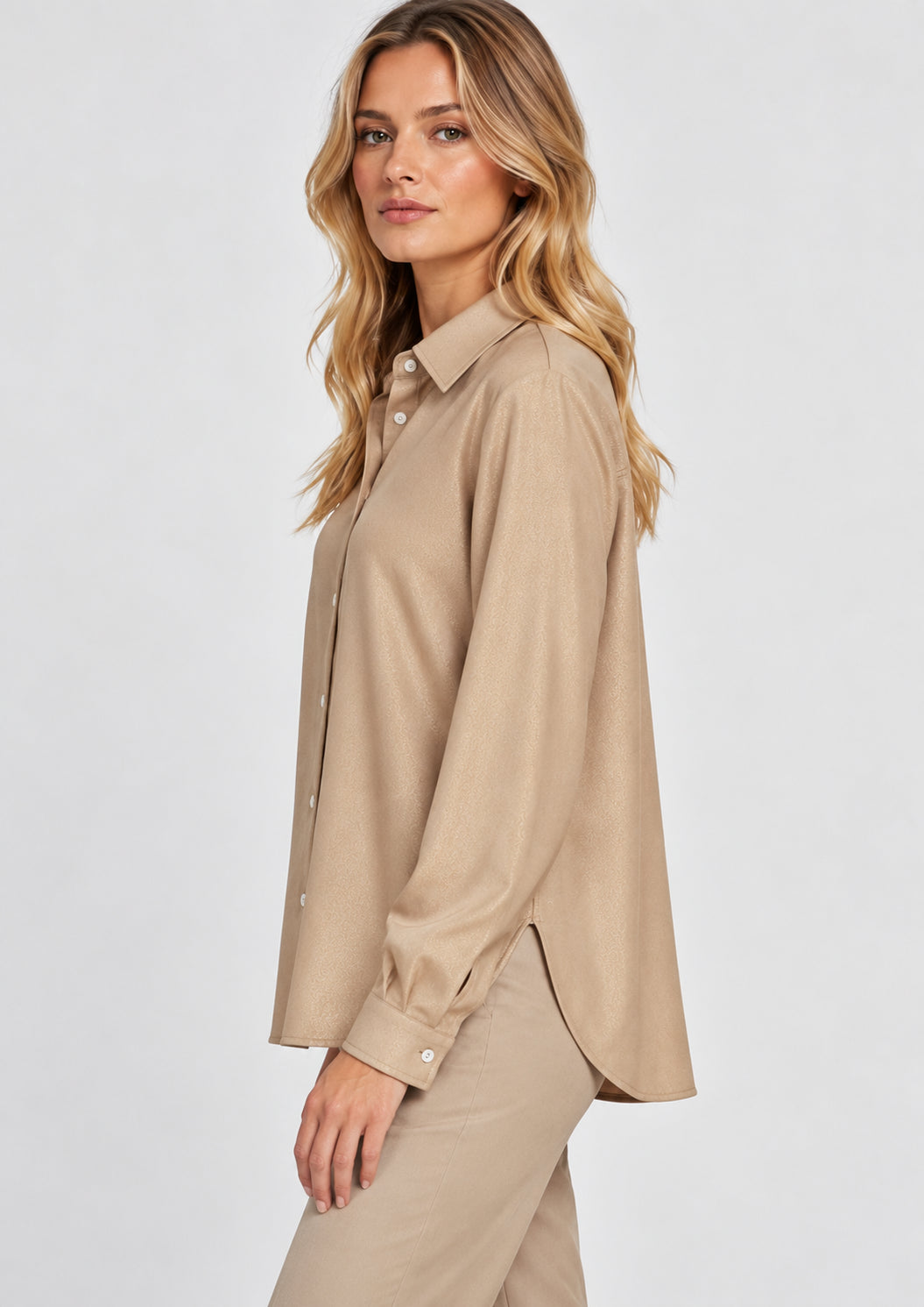 Emme Marella Camicia Donna Emmcertosa Bianco Panna 2625116082200 002 EMME MARELLA 