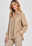 Emme Marella Camicia Donna Emmcertosa Bianco Panna 2625116082200 002 EMME MARELLA 