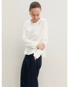 Blusa in raso stretch Avorio 2625116091200 001 EMME MARELLA 