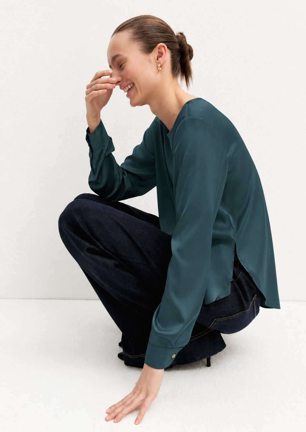 Emme Marella Blusa Donna Emmcursore Verde Olio 2625116091200 003 EMME MARELLA 