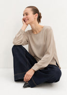 Emme Marella Blusa Donna Emmcursore Beige Mardorla 2625116091200 004 EMME MARELLA 