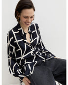 Camicia in twill di viscosa Emmparole Blu 2625116102200 008 EMME MARELLA 