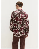 Camicia in twill stampato Marrone 2625116161200 002 EMME MARELLA 